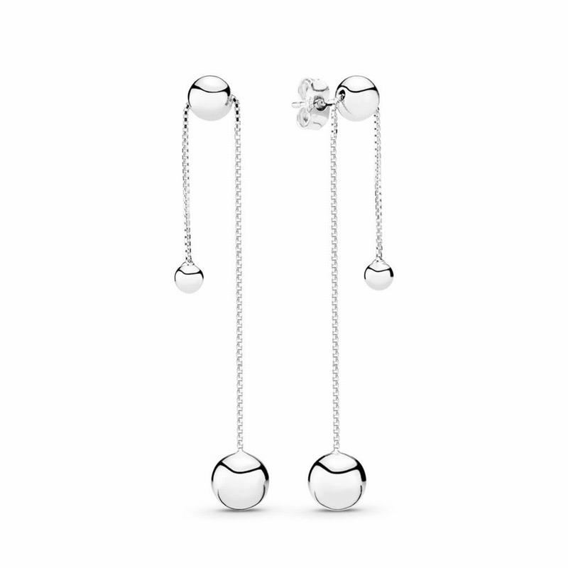 Pandora String of Beads Dangle Earrings Outlet NZ, Sterling Silver (038617-IMH)